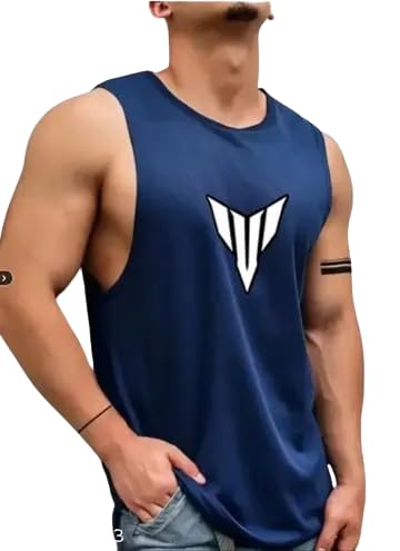 Men's Solid and Colorblock Sleeveless Gym Vest and Active Vest