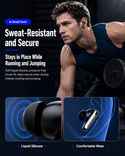 Cyberix Noise Cancelling Wireless Earbuds, 45dB ANC, 6-Mic ENC Calls - image 6