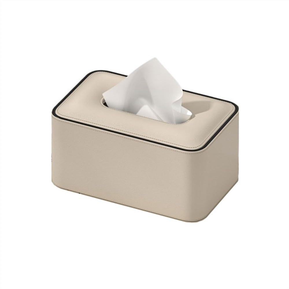 ROHCGHC Tissue boxes, Coffee Table Drawer Box Home Living Room Create Desktop Creative Upscale Napkin Tissue Holder(Beige)