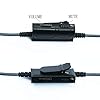 Boom Microphone Universal Volume for gaming PS4 Xbox One PC Laptop iphone Android phone to Sennheiser HD598 HD558 HD518 Audio-Technica ATH-M50x ATH-M40x ATH-M70x Headphone with 2.5mm jack(150CM-Black) #3