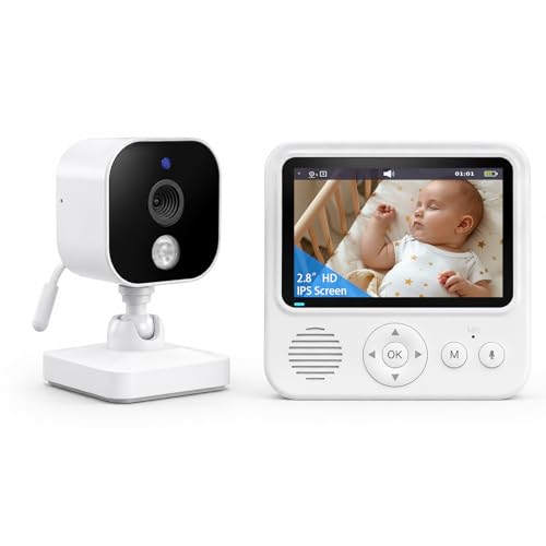 AnKeKe ABM900 Closed-RF Baby Monitor – 2.8" Screen, 120-Hour Battery, 1000ft Range