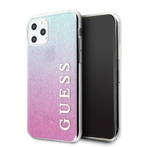 Guess Coque de Protection pour iPhone 11 Pro Max Motif Gradient Rose Bleu