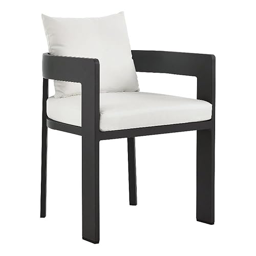 Modway Tahoe Outdoor Patio Powder-Coated Aluminum Fabric Dining Chair in