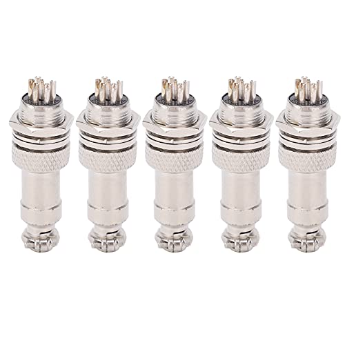 Conector de aviación M hembra 5 piezas GX12 2 pines miniatura 3