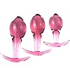 Glas Analplug Set Mit Anker Anal Butt Plug, Klein + Mittel + Groß Glas Analkugeln Für Anfänger Kristall Glas Anal Kugeln Analstöpsel Glass Dildo Plug Anus Expander Sexspielzeug Für Paare #3