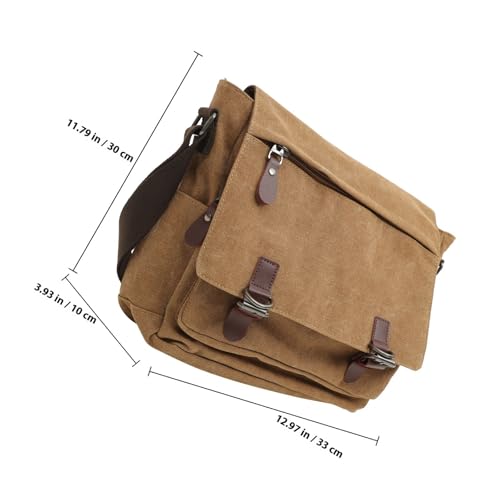 Bolso bandolera para hombre PRETYZOOM de lona ligera, ideal para estudiantes en su día a día 4
