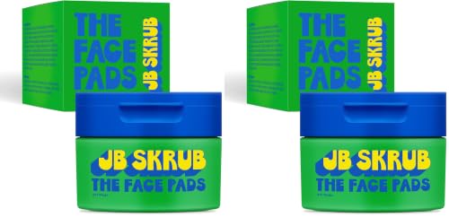 Panos faciais de limpeza JB SKRUB, 40 unidades, com niacinamida e aloe vera, pacote com 2