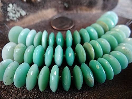 Perles en pierres naturelles chrysoprase LKBEADS rondelle allemand 11x4mm