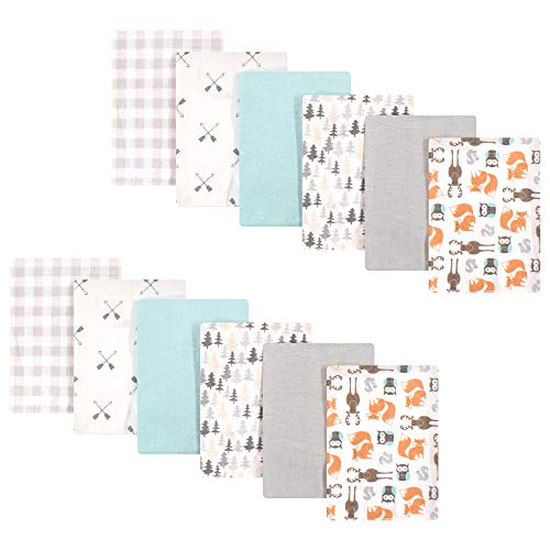 Image of Hudson Baby Baby Flannel Burp Cloths