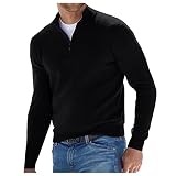 Destine Herren Winter Lange Ärmel T Shirt Jahrgang Übergroßer Pullover Rundhalsausschnitt Outdoor-Sweatshirt Herbst Klassisch Unterhemd Einfarbig Party-Tops Für Herren
