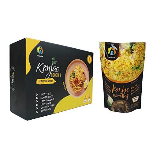 Hethstia 16-Pack Shirataki Noodle Keto Fettuccine Pasta And Konjac Rice Paleo-Friendly, Sugar Free, Gluten-Free, Low Calorie And Vegan #TOP19
