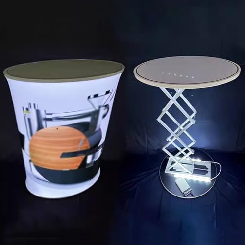Mostrador de pancarta para stand con luces LED y estructura emergente 8