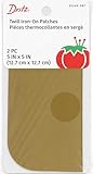 Dritz 55240-58T Patches, Iron-On, Twill, Khaki, 5 x 5-Inch (2-Count)