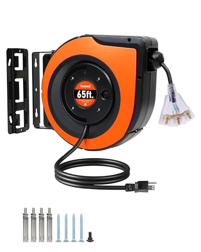 Treewell 65Ft Retractable Extension Cord Reel cover
