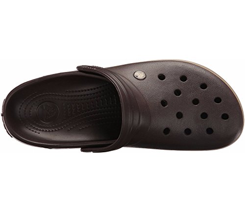 Image of Crocs Unisex Adult Crocband Croslite Espresso /Khaki Clog | 10 UK |