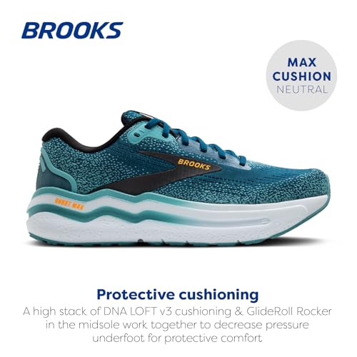 Image of Brooks Men's Ghost Max Suede /Leather Neutral Running & Walking Shoe