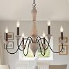 French Country ChandelierFarmhouse Vintage Antique Chandelier Pendant Light Fixtures for Kitchen Island Dining Room Living Room Foyer Entryway Office UL Listed
