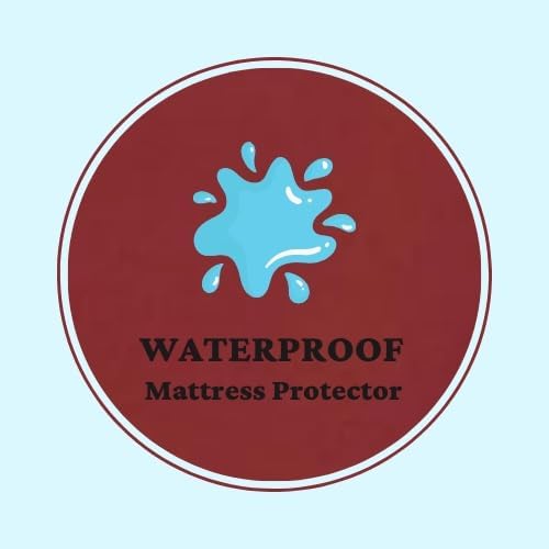Image of Maximus Ultra Soft PVC Waterproof Mattress Protector Cover Double Bed | Mattress Protector Cover Double Bed - 72x72, Red