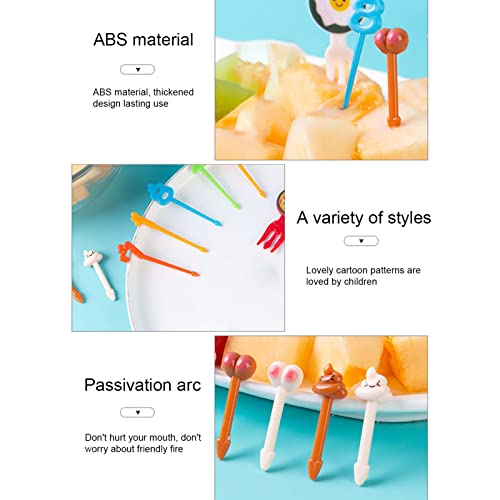 Animal Food Picks For Kids, Fun Bento Picks, Cute Cartoon Animal Fruit Food Toothpicks, Lunch Bento Box Picks For Toddler Boys Girls Party Favors Christmas Birthday Gifts Classroom Prizes C -10Pcs #TOP6