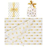 【Tamaño perfecto y corte libre】El tamaño de cada papel de regalo es de 50 x 70 cm y el tamaño es lo suficientemente grande para la mayoría de los regalos de tamaño normal. Además, puede cortar el papel en un tamaño de acuerdo con sus necesidades.El papel es fino, también puede realizar operaciones como doblar según otras necesidades.