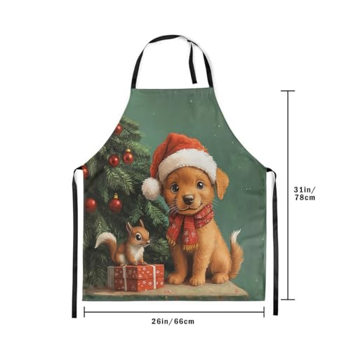 Tablier de chef Merry Christmas Manfei pour peinture et pâtisserie