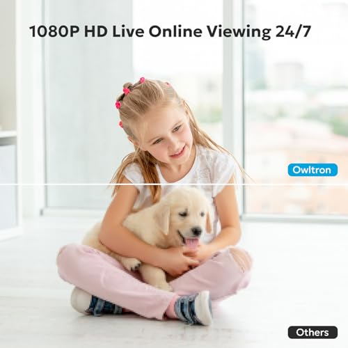 owltron Security Camera Indoor Baby Camera, Pet Camera, Cameras House Security, 360° Pan/Tilt Motion Tracking - Image 2