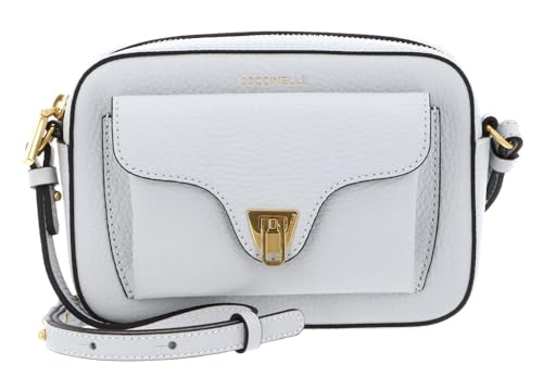 Sac en cuir Beat Soft Coccinelle gris clair, l'excellence de la maroquinerie italienne