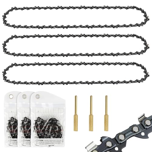 3 x 35 cm Sägekette 3/8\" LP 52TG 1,1 mm Kette – Ersatzkette für 14 Zoll Akku Kettensäge, Kompatibel mit DUC353, Einhell GP-LC 36/35 Li, Bosch, Oregon, Ryobi und mehr