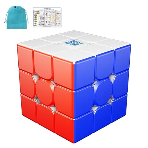MoYu Weilong V11【日本語キューブ攻略法 & ポーチ付き/正規品】磁石搭載 3x3x3キューブ ステッカーレス 立体パズル (3x3 8-M Ball Core UV)