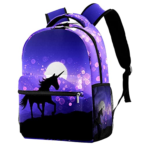 Sac à dos voyage licorne violet parfait pour les vacances en famille des enfants