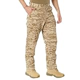 Rothco Tactical BDU Pants – Rugged Cargo Outdoor Hiking EDC Work Uniform, Desert Digital Camo, S