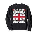 i love my hot georgian boyfriend couple georgia flag felpa