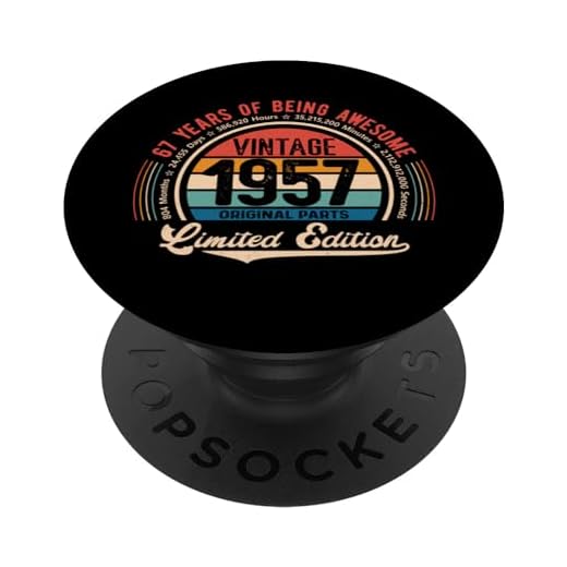 Vintage 67 cumpleaños 67 años de ser impresionante nacido en 1957 PopSockets PopGrip Intercambiable