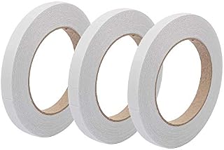 2 Rolls Double Sided Tape Adhesive Sticky Tapes for Gifts, Photos, Documents, Wallpaper, Scrapbooking, Crafts, Ribbon, Cards and Boxes - 33 Meters - 9mm / 12mm