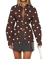 Polka Dot Brown White