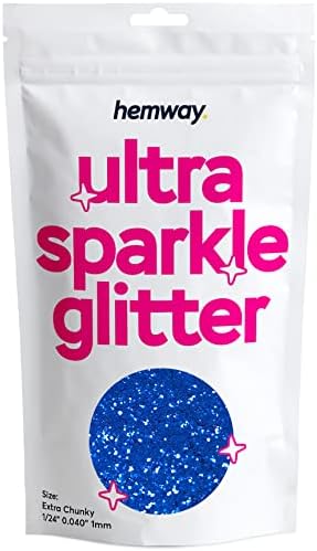 Hemway Premium Ultra Sparkle Glitter Multi Purpose Metallic Flake for Arts Crafts Nails Cosmetics Resin Festival Face Hair - Mother of Pearl Iridescent - Ultrafine (1/128" 0.008" 0.2mm) 100g / 3.5oz