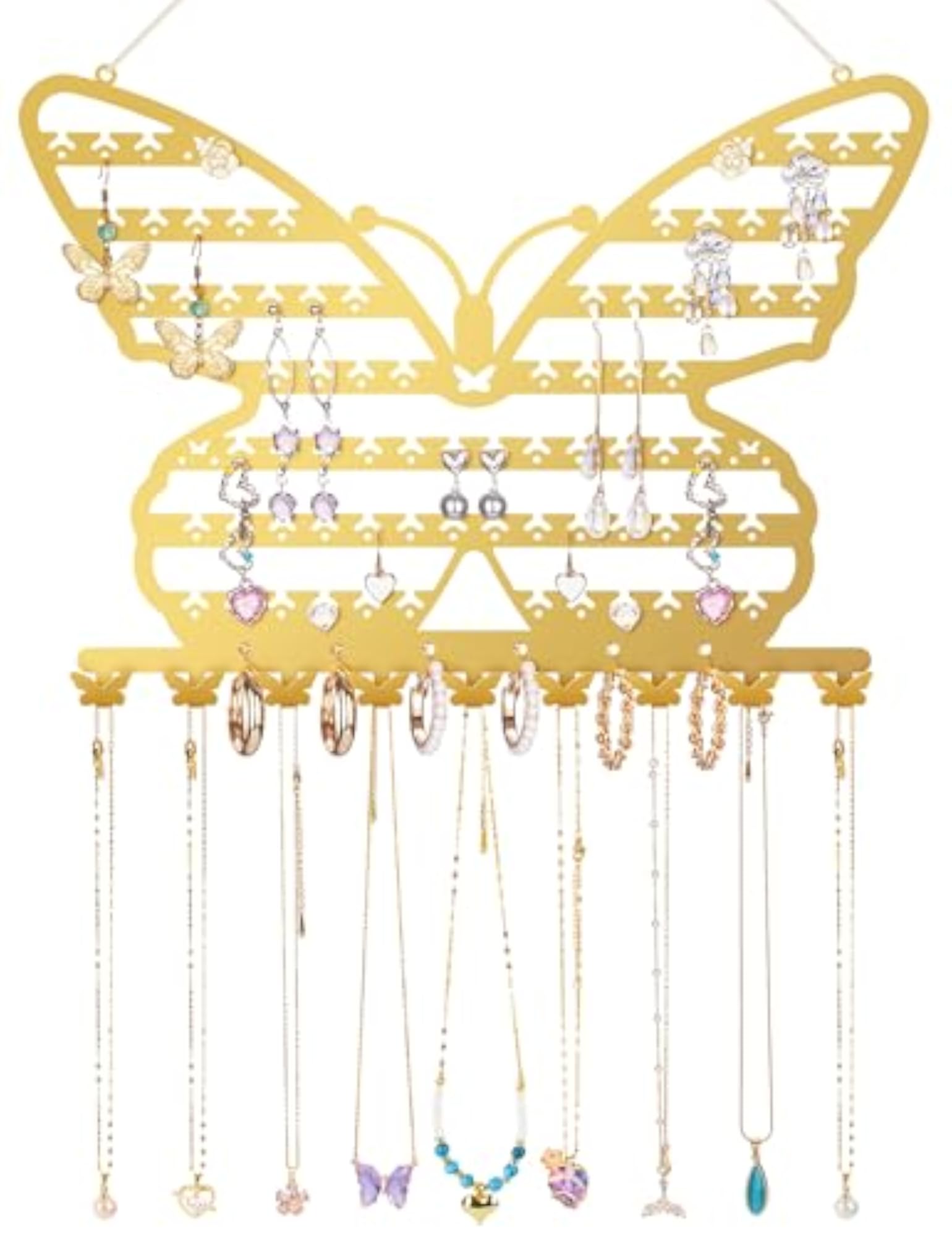 Butterfly Wall Mounted Jewelry Organizer, Earring Holder