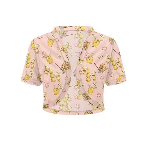 Image of Womens Short Sleeve Cardigans Lightweight Summer Cardigan Trendy Bolero Shrug Cute Floral Cardigan Sheer Bolero
