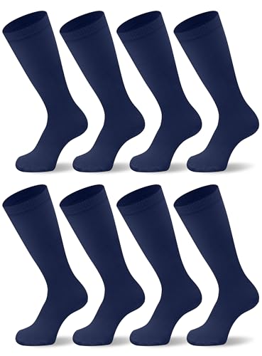 Duufin 8 Pairs Baseball Soccer Softball Football Socks for Youth Men Women Unisex Knee High Athletic Socks