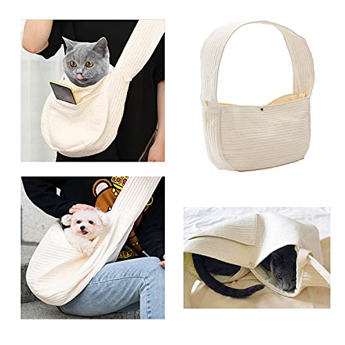 Dakseng Pet Cat Carrier Dog Sling Carriers For Small Medium Dogs And Big Cats With Adjustable Strap Breathable Mesh Dog Travel Bag (Large) #TOP5