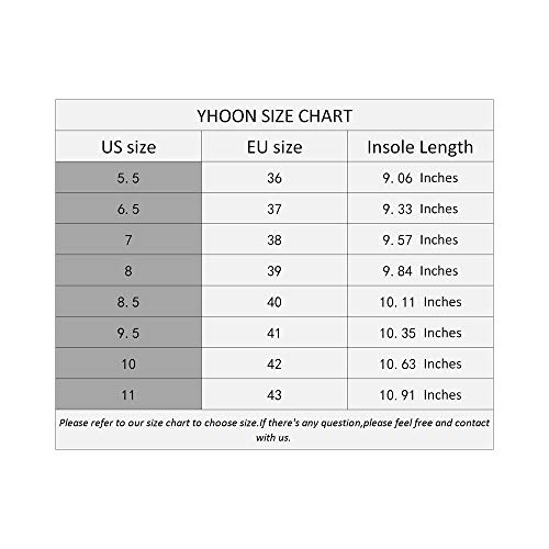 YHOON Women's Walking Shoes Slip-on - Sock Sneakers Ladies Nursing Work Air Cushion Mesh Casual Running Jogging Shoes