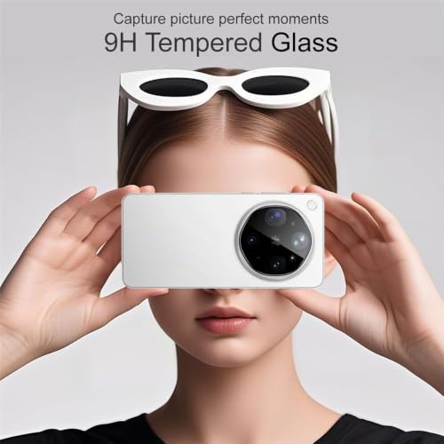 Image of Pack 1- Back Camera Glass Protector Compatible with Oppo Find X9 Ultra 5G [3D Premium] Camera Lens Protector (Black)