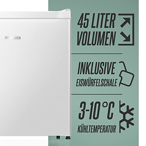 Heinrich´s Drankoelkast, 45 liter, klein, compact, stil: 41 db met vriesvak, mini-bar, tafelkoelkast; mini-koelkast met vriesvak; perfect geschikt voor kantoor, camping, tuin, outdoor (alpinewit) - Image 3