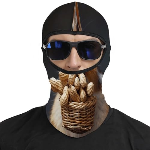 Pasamontañas para Hombre y Mujer con Estampado de Ardilla, Mascarilla Facial Térmica para Clima Frío, Equipo para Motocicleta, Máscara de Esquí para Invierno miniatura 3