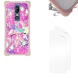 Aroepurt Hülle Für Shift 6mq SHIFT6mq hülle + Folie Weicher TPU Panzerglas PC Rückwandplatine + Weicher Rahmen Handyhülle Hülle Cover KB-DJS