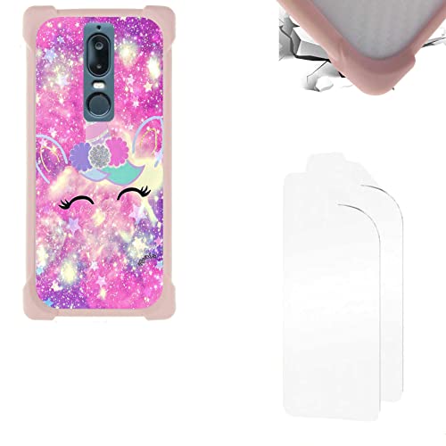 Aroepurt Hülle Für Shift 6mq SHIFT6mq hülle + Folie Weicher TPU Panzerglas PC Rückwandplatine + Weicher Rahmen Handyhülle Hülle Cover KB-DJS