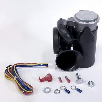 Screaming Banshee Shockwave Horn Kit, 132 dB, Universal Upgrade for Most Motorcycles, Louder than OEM with Banshee Visual Alert System,