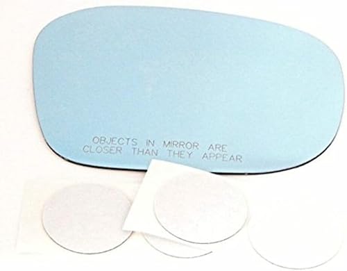 Compatible con lente de cristal de espejo convexo azul Daewoo Leganza de 99  02 con adhesivo de Estados Unidos.