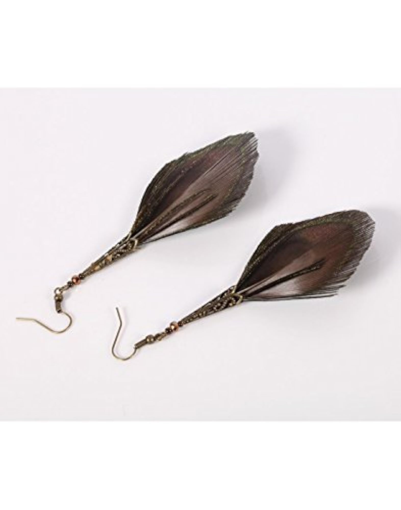 Women's Copper Colour Long Dangle Earrings