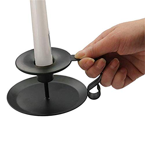 image for TXTCMP Candlestick Holders Black Candle Holder,Wrought Iron Taper Cand